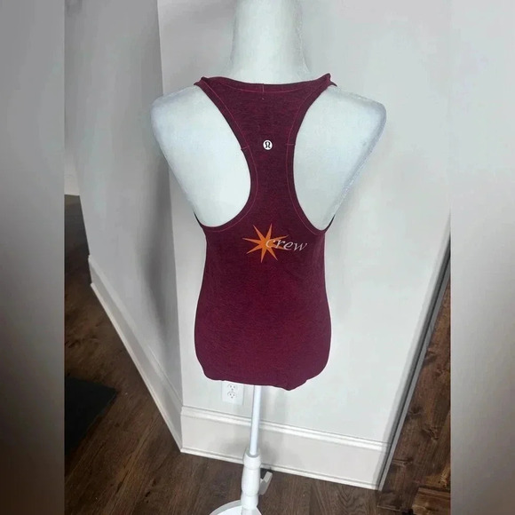 Lululemon Swiftly Tech Tank Top True Red Black Heathered Size 4 - Picture 9 of 9